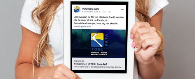 Sådan får du vist et billede, når du deler dit website på Facebook